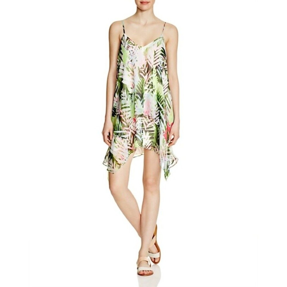 Likely Beak Abstract Botanical Print Dress